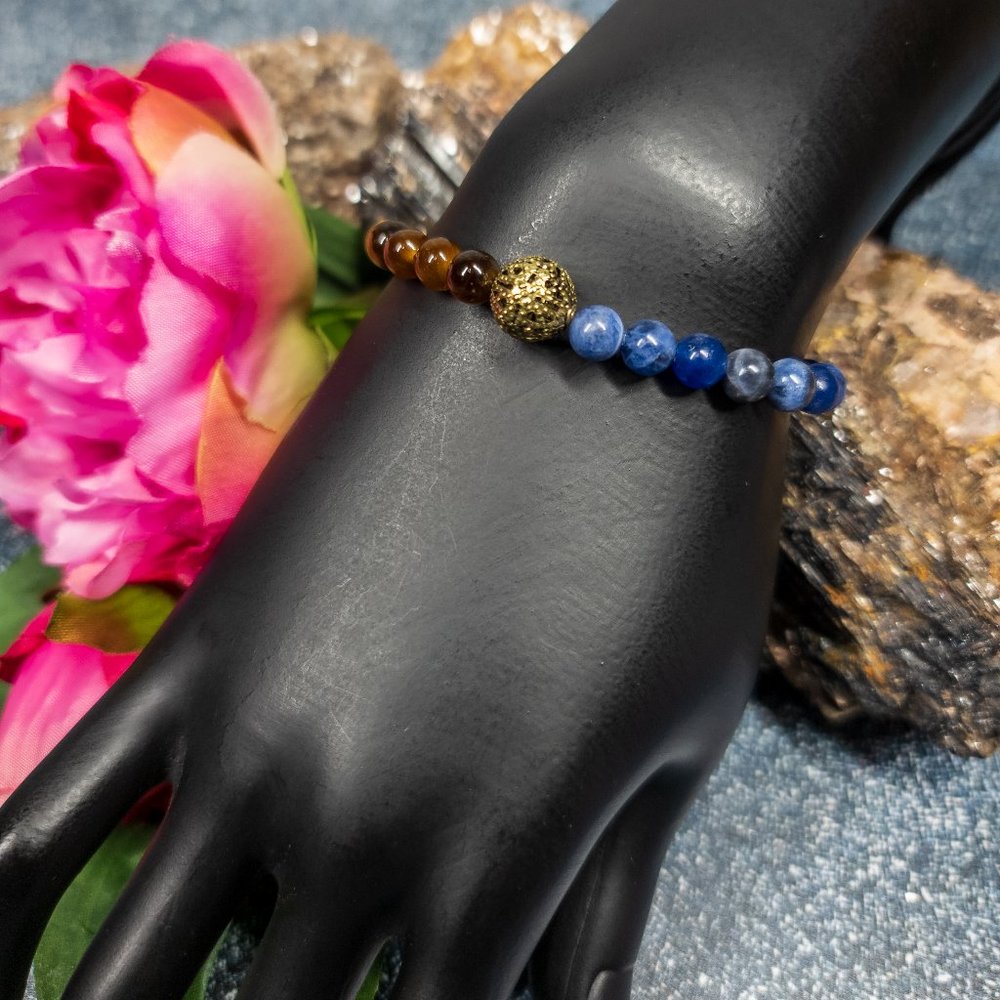 Sodalite and Tiger's Eye Bracelet by Ulara Moon